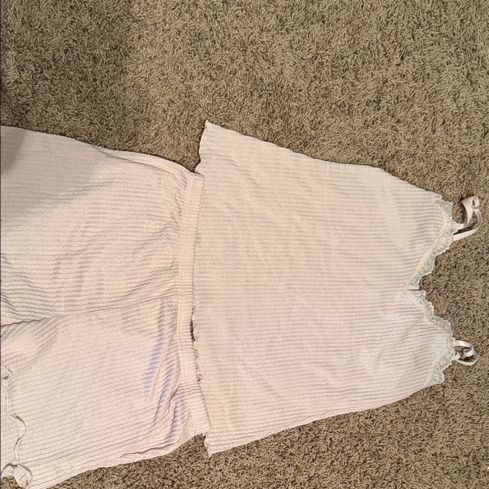 Laura Ashley Cream Pajama Set